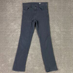 Faherty Pants Men's 30 x 30 Navy Blue Stretch Terry 5 Pocket Jeans MBC0021